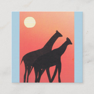 Visitekaartjes met Giraffe Design