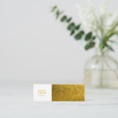 Visitekaartjes met gouden metalen afdruk (Staand voorkant)
