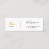 Visitekaartjes met gouden metalen afdruk (Achterkant)