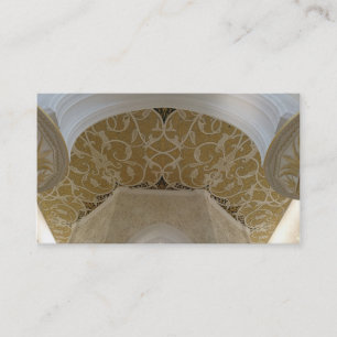 Visitekaartjes met gouden motif