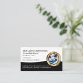 Visitekaartjes met het thema Classy Electricia (Staand voorkant)