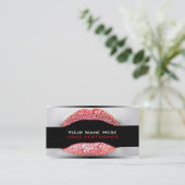 Visitekaartjes met koningin Red Diamond Bling (Staand voorkant)