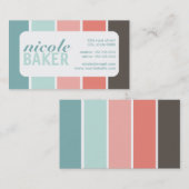 Visitekaartjes met modern kleurenpalet (Voorkant / Achterkant)