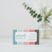 Visitekaartjes met modern kleurenpalet (Staand voorkant)