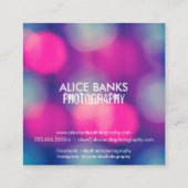 Visitekaartjes met mondlicht (Achterkant)