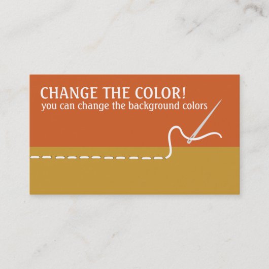 Visitekaartjes met naaischroefnaaischroefdraad (Voorkant)