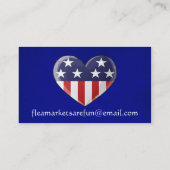 Visitekaartjes met patriottisch hart (Achterkant)