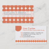 Visitekaartjes met roze stip (Voorkant / Achterkant)