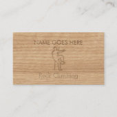 visitekaartjes met "Touch Wood" (Voorkant)