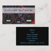 Visitekaartjes met zwarte snelheidsmeter (Voorkant / Achterkant)