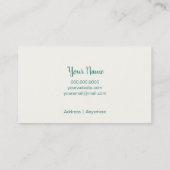 Visitekaartjes Natuur land (Achterkant)