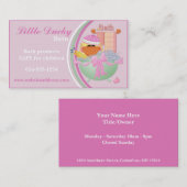 Visitekaartjes: Ontwerp van kleine Ducky Bath-kind Visitekaartje (Voorkant / Achterkant)