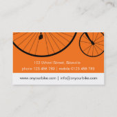 visitekaartjes > op de fiets [roze : Oranje] (Achterkant)