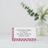 visitekaartjes "Polka Dots" (Staand voorkant)