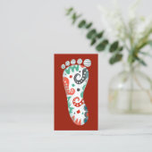 Visitekaartjes - Red White Aqua (Staand voorkant)