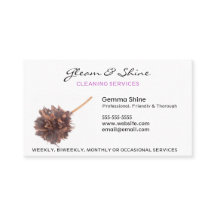 Visitekaartjes reinigen