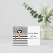 Visitekaartjes, reinigingsdiensten visitekaartje (Staand voorkant)