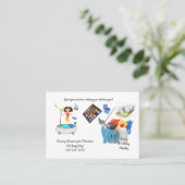 Visitekaartjes, reinigingsdochters visitekaartje (Staand voorkant)