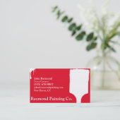 Visitekaartjes rode schilders (Staand voorkant)