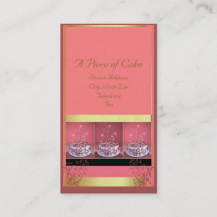 Visitekaartjes roze achtergrond