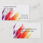 Visitekaartjes schilderen (Voorkant / Achterkant)