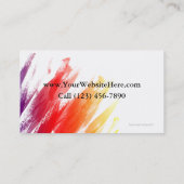 Visitekaartjes schilderen (Achterkant)