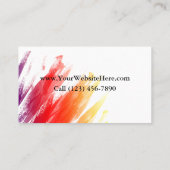 Visitekaartjes schilderen (Achterkant)