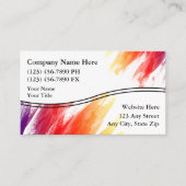 Visitekaartjes schilderen (Voorkant)