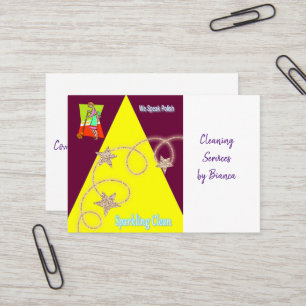 Visitekaartjes, schoonmaakster visitekaartje