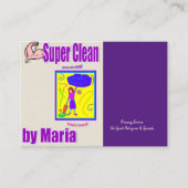 Visitekaartjes, schoonmaakster visitekaartje (Voorkant)