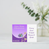 Visitekaartjes, schoonmaakster visitekaartje (Staand voorkant)