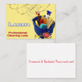 Visitekaartjes, schoonmaakster visitekaartje (Voorkant / Achterkant)
