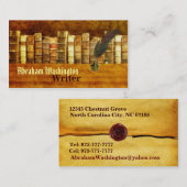 Visitekaartjes schrijver (Voorkant / Achterkant)