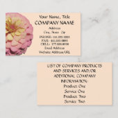 Visitekaartjes - Sherbet Zinnia (Voorkant / Achterkant)