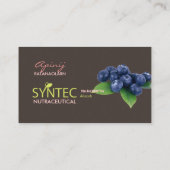 Visitekaartjes Sjabloon voor Syntec Nutraceutical (Achterkant)