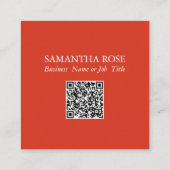 Visitekaartjes Sjabloon Waterverf Rode libel (Achterkant)