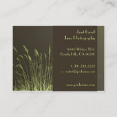 Visitekaartjes sjabloon, wietgras (Achterkant)