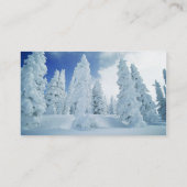 Visitekaartjes sneeuwscène (Achterkant)