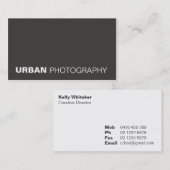 visitekaartjes > stedelijke fotografie [houtskool] (Voorkant / Achterkant)