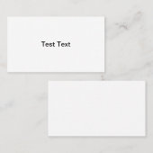 Visitekaartjes testen (Voorkant / Achterkant)