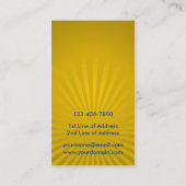 Visitekaartjes van Amerikaanse Oekraïense rots (Achterkant)