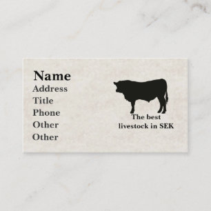 Visitekaartjes van Angus Bull