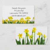 visitekaartjes van bloemen (Voorkant / Achterkant)