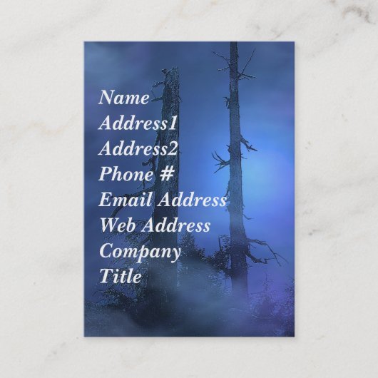 Visitekaartjes van bosmijnen (Voorkant)