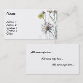  Visitekaartjes van botanische catsear (Voorkant / Achterkant)