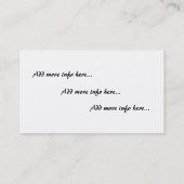  Visitekaartjes van botanische catsear (Achterkant)