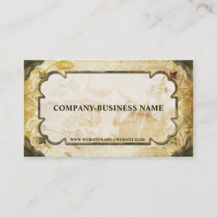 Visitekaartjes van  bruin en tan Vlaanderen papier