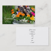 Visitekaartjes van Bulldog (Voorkant / Achterkant)