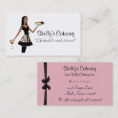 Visitekaartjes van catering Diva (Voorkant / Achterkant)