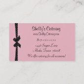 Visitekaartjes van catering Diva (Achterkant)